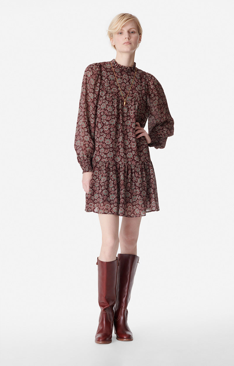 bethani mini dress Marron Bethany Mini Dress – Two skirts SF