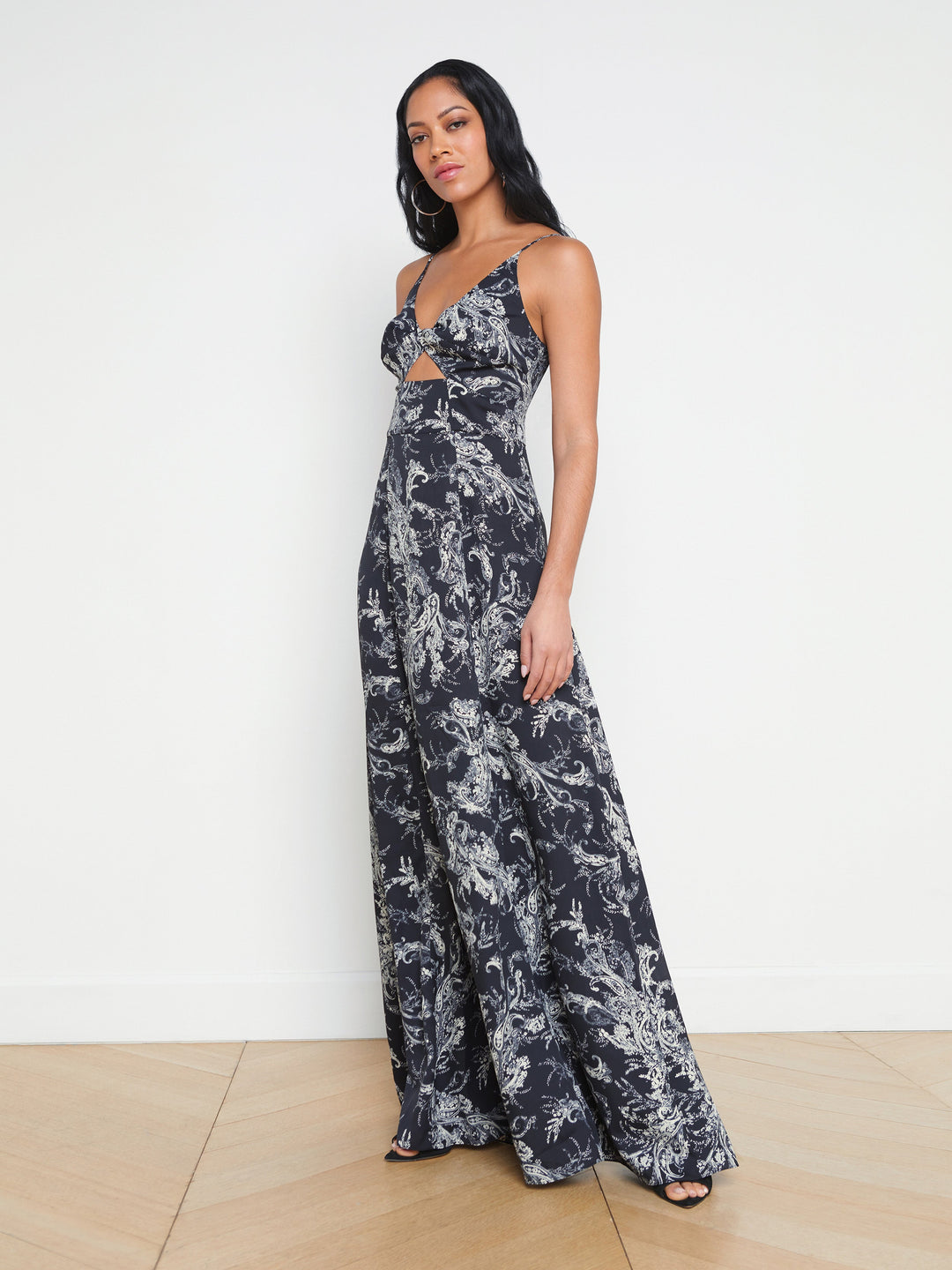 【ku_paru08】PAISLEY EMBROIDERY DRESS Paisley print asymmetrical dress Pink For Women | Maje