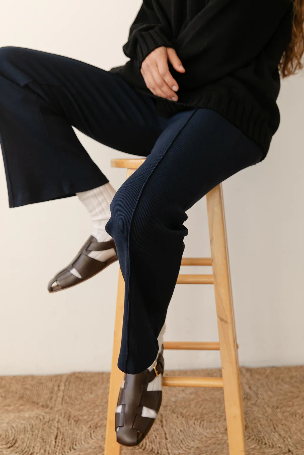 Jet Rib Kick Flare Pant M