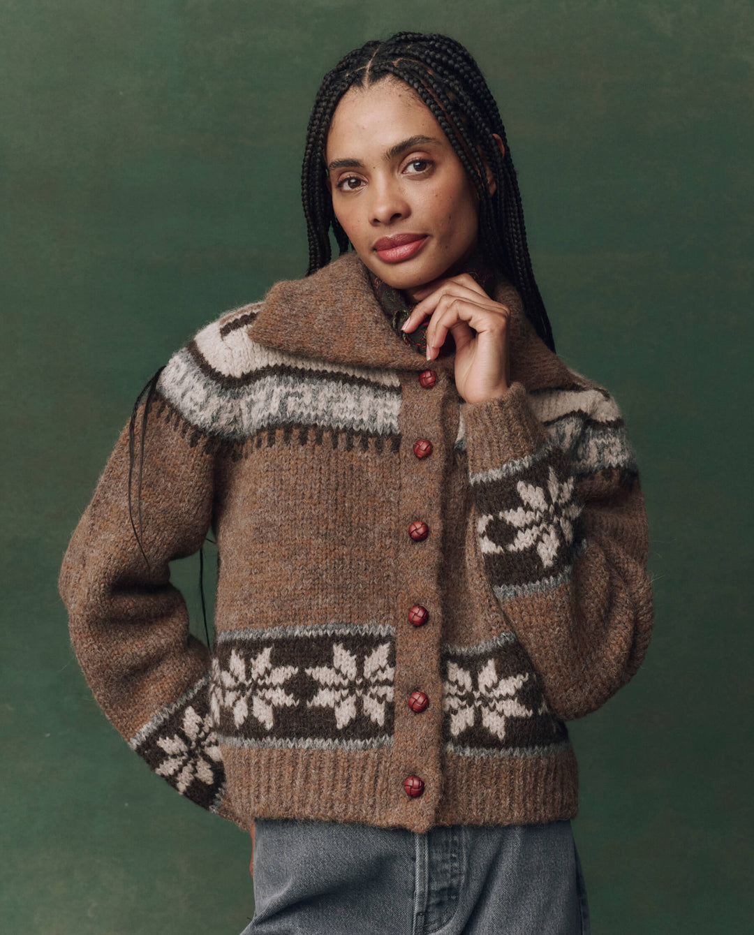 Hickory Fair Isle Nordic Scholar Cardigan – Two skirts SF